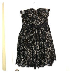 Strapless cocktail dress